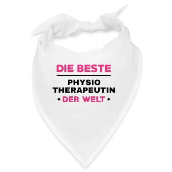 Krankengymnast / Krankengymnastin / Physio / - Bandana - Weiß - Vorne