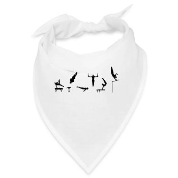Turnen, Turner - Bandana - Weiß - Vorne