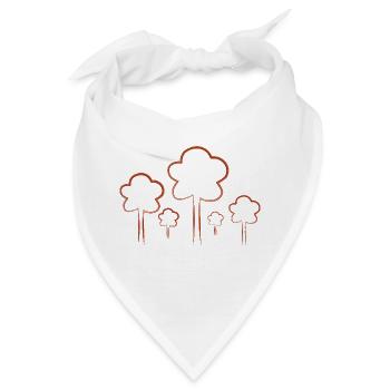 baeume natur - Bandana - Weiß - Vorne