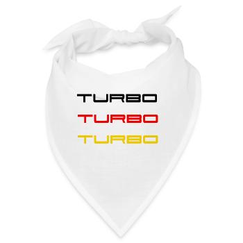 TURBO Auto - Bandana - Weiß - Vorne