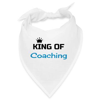 Coach / Coaching / Trainer / Sport - Bandana - Weiß - Vorne