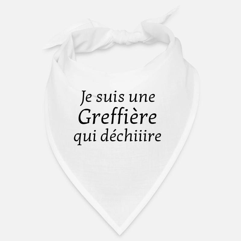 greffier / greffe / tribunal / justice / juge - Bandana - blanc