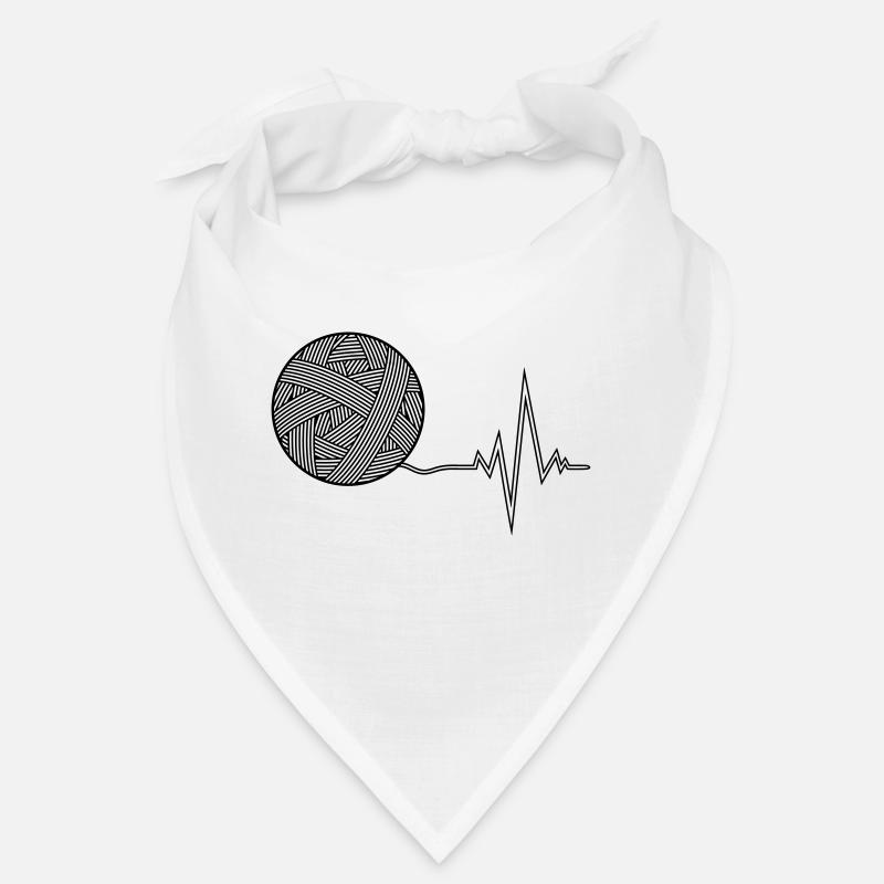 EKG heartbeat wool Bandana