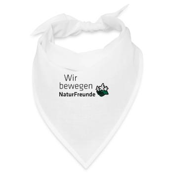 Wir bewegen Naturfreunde - Bandana - Weiß - Vorne