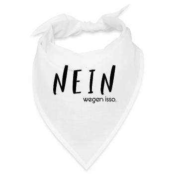 nein wegen isso - Bandana - Weiß - Vorne