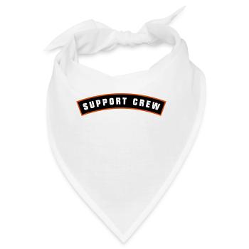 SUPPORT CREW Patch - Bandana - Weiß - Vorne