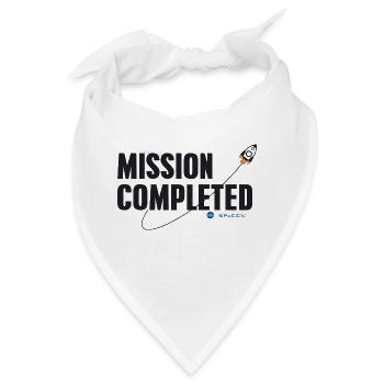Mission Completed Spacex & - Bandana - Weiß - Vorne