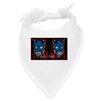 "Oni or not Oni" double demon - Bandana - Weiß - Vorne