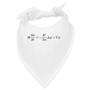 Schrödinger Gleichung - Bandana - Weiß - Vorne