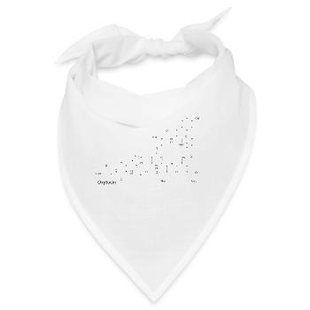 Oxytocin Strukturformel - Bandana - Weiß - Vorne