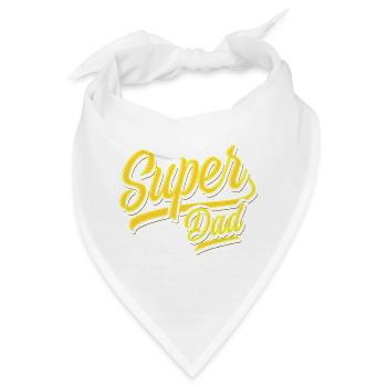Super Dad - Super Papa - Vatertag - Bester Papa - Bandana - Weiß - Vorne