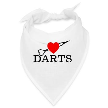 Darts Dart - Bandana - Weiß - Vorne