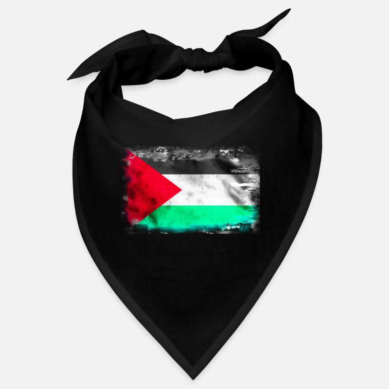 Contexte avec le drapeau de la Palestine Bandana