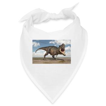Dinosaurier Tyrannosaurus Rex - Bandana - Weiß - Vorne