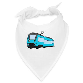 Regionalbahn Zug Lok Eisenbahn Modelleisenbahn - Bandana - Weiß - Vorne