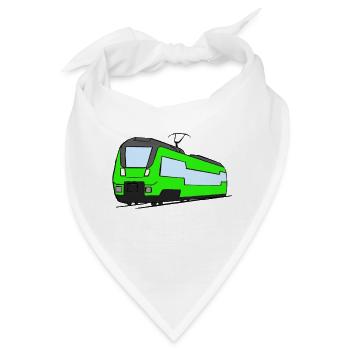 Regionalbahn Zug Lok Eisenbahn Modelleisenbahn - Bandana - Weiß - Vorne