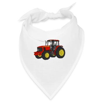 Traktor - Bandana - Weiß - Vorne