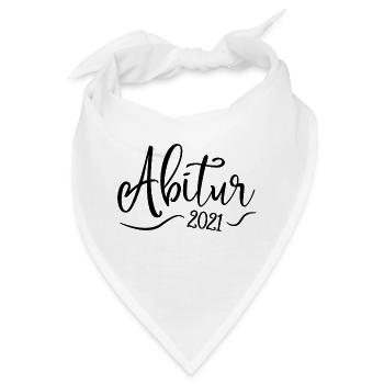 Abi 2021 - Abitur - Schulabschluss - Bandana - Weiß - Vorne