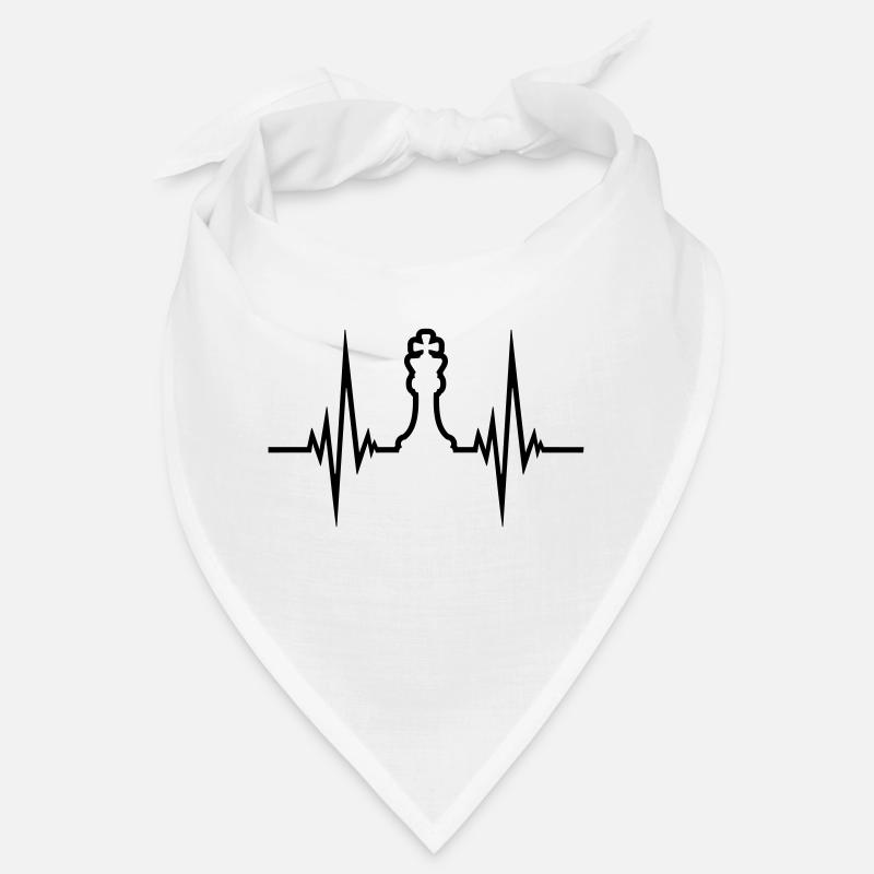 Heartbeat Pulse Chess Bandana