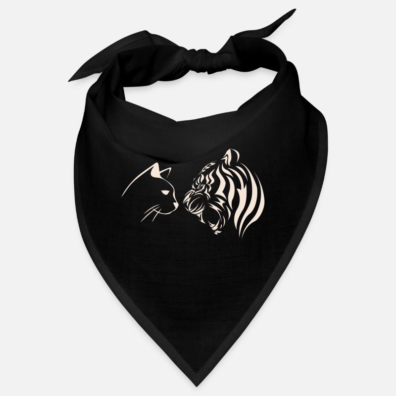 cat vs tiger Bandana