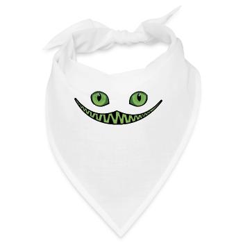 Halloween grinsen - Bandana - Weiß - Vorne