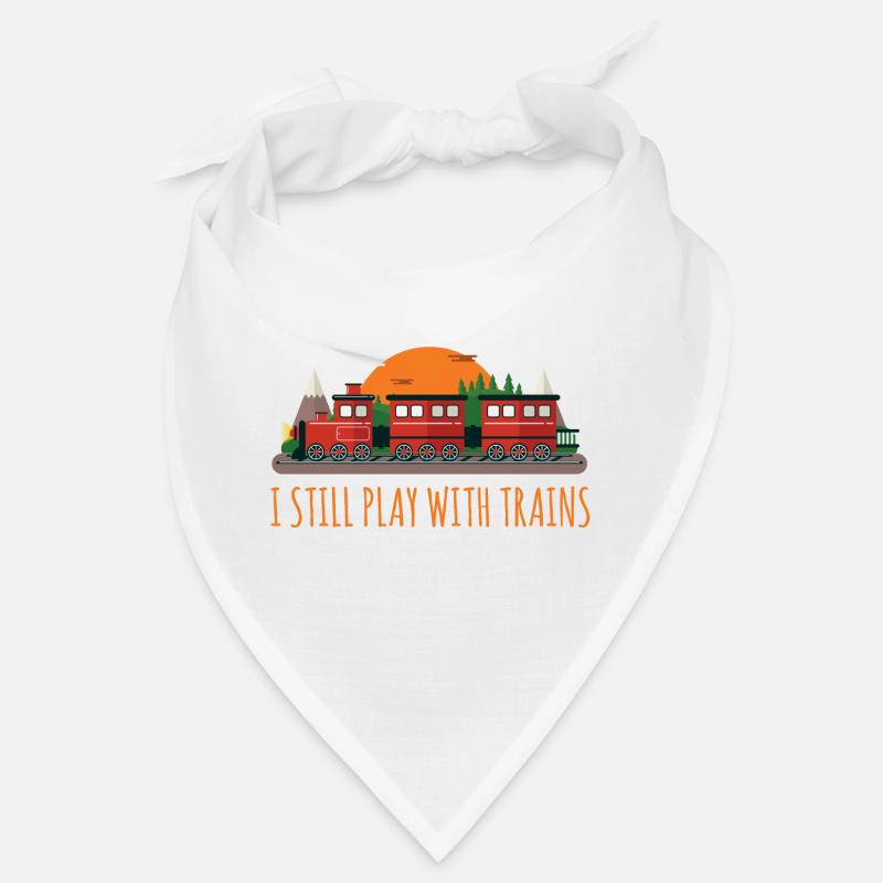 Funny Engine Drivers Gift I Still Plays With Train Bandana