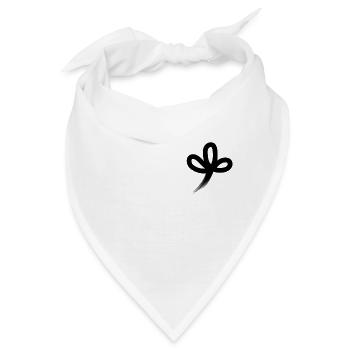 drei Kleeblätter - Bandana - Weiß - Vorne