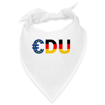 CDU Deutschland käuflich für paar Euro - Bandana - Weiß - Vorne