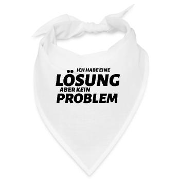 Problem - Bandana - Weiß - Vorne