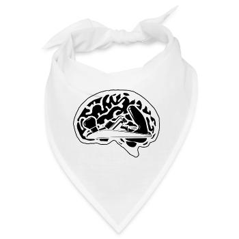 Hobel Schreiner Tischler - Bandana - Weiß - Vorne