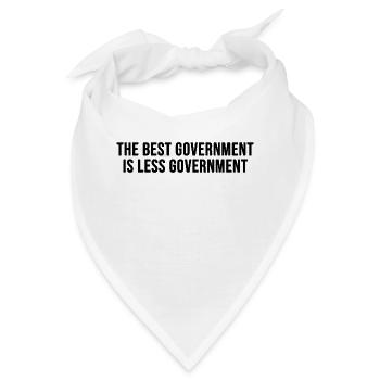 Die beste Regierung ist weniger Regierung - Bandana - Weiß - Vorne