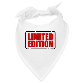Limited Edition besonders einzigartig Unikat Juwel - Bandana - Weiß - Vorne