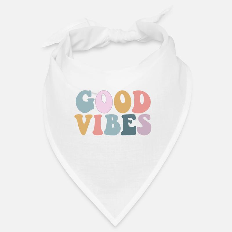 Good Vibes - Bandana - blanc
