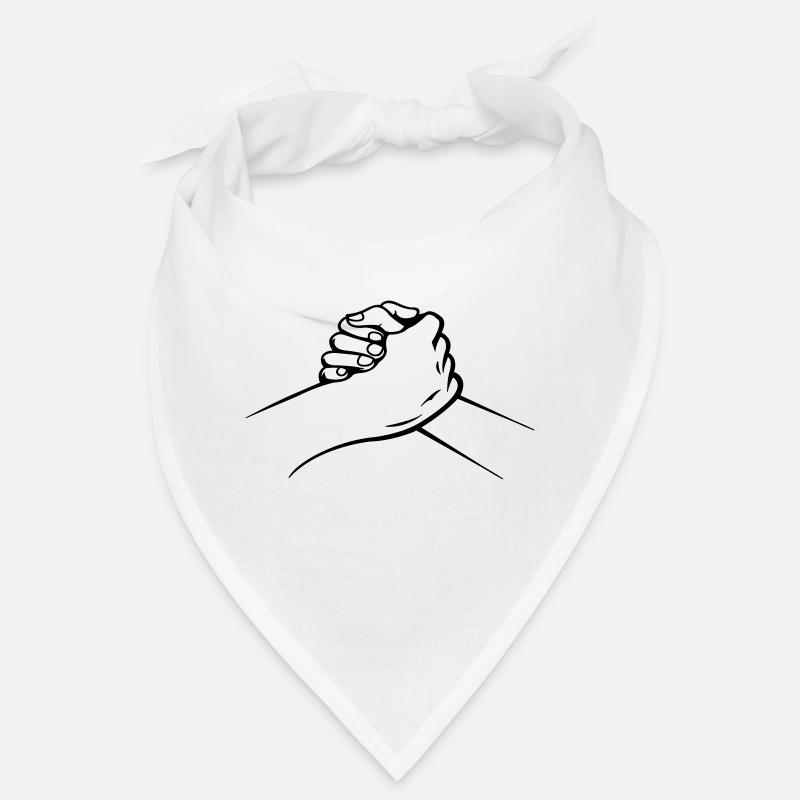 hände - Bandana - Weiß