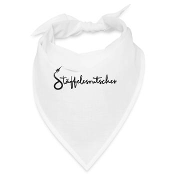 Treppauf, treppab - Die Stadt Stäffelesrutscher - Bandana - Weiß - Vorne