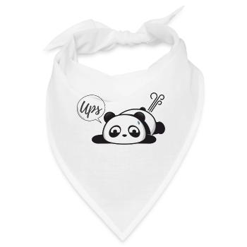 Peinlicher Panda Pups - Bandana - Weiß - Vorne