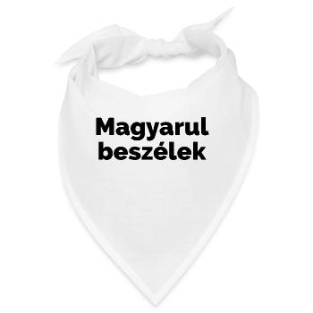 Ich spreche Ungarisch - ungarische Sprache - Bandana - Weiß - Vorne