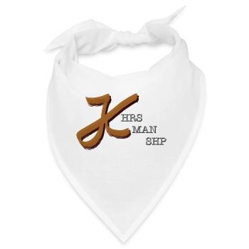 JK Horsemanship Logo - Bandana - Weiß - Vorne
