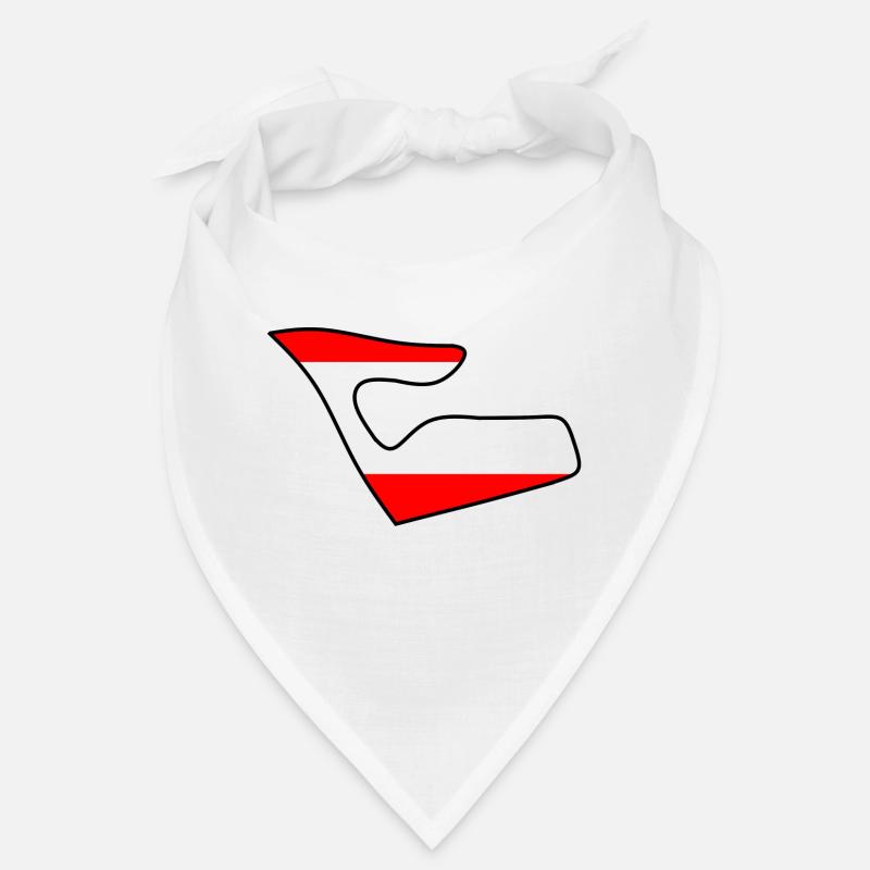 Piste de course en Autriche avec le drapeau Bandana