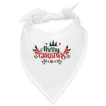Merry Christmas - Bandana - Weiß - Vorne