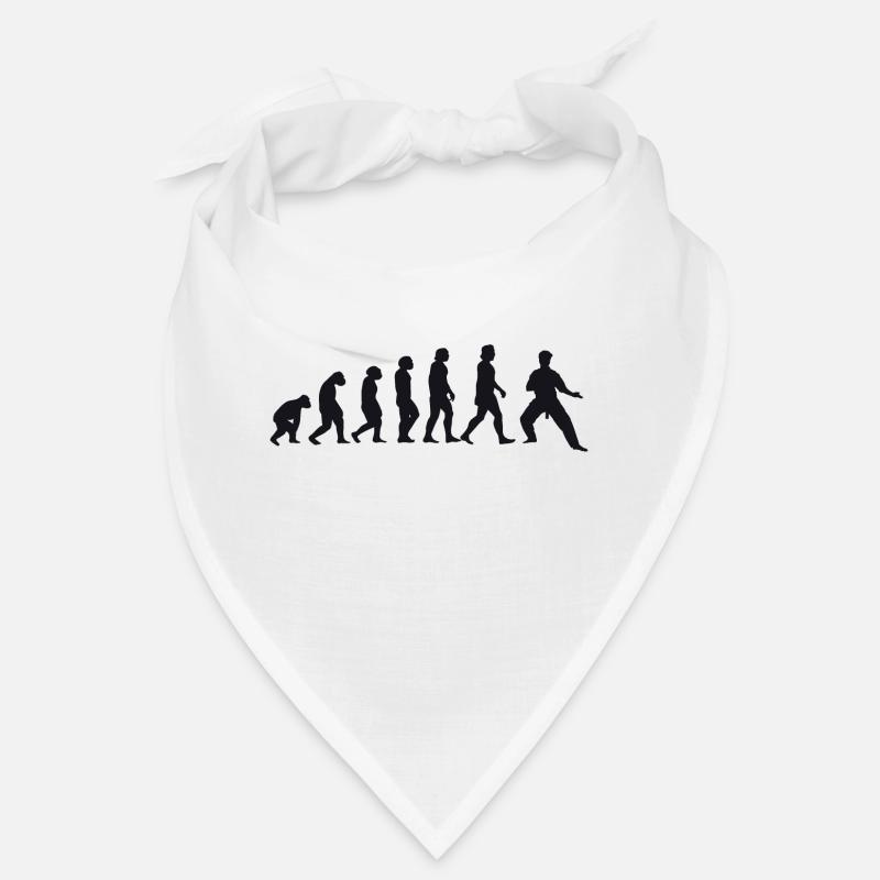 Evolution of Karate - Bandana - white