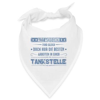 Tankstelle Tankstellenwart - Bandana - Weiß - Vorne