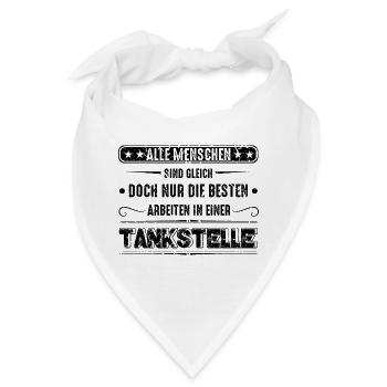Tankstelle Tankstellenwart - Bandana - Weiß - Vorne