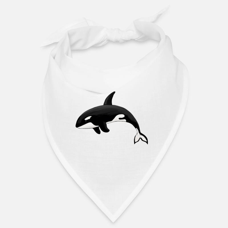 Orca Killerwal Schwertwal Orka - Bandana - Weiß