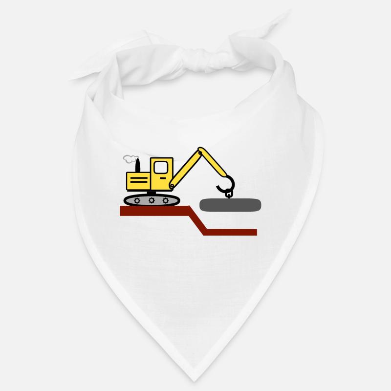 Bagger - Bandana - Weiß