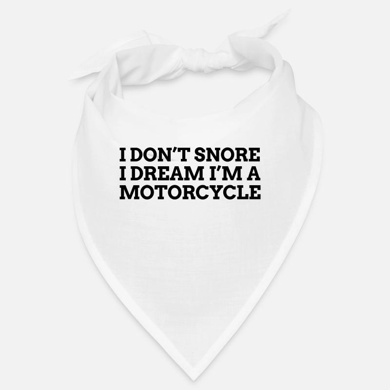 Ich schnarche nicht Ich träume Motorrad 1c Bandana