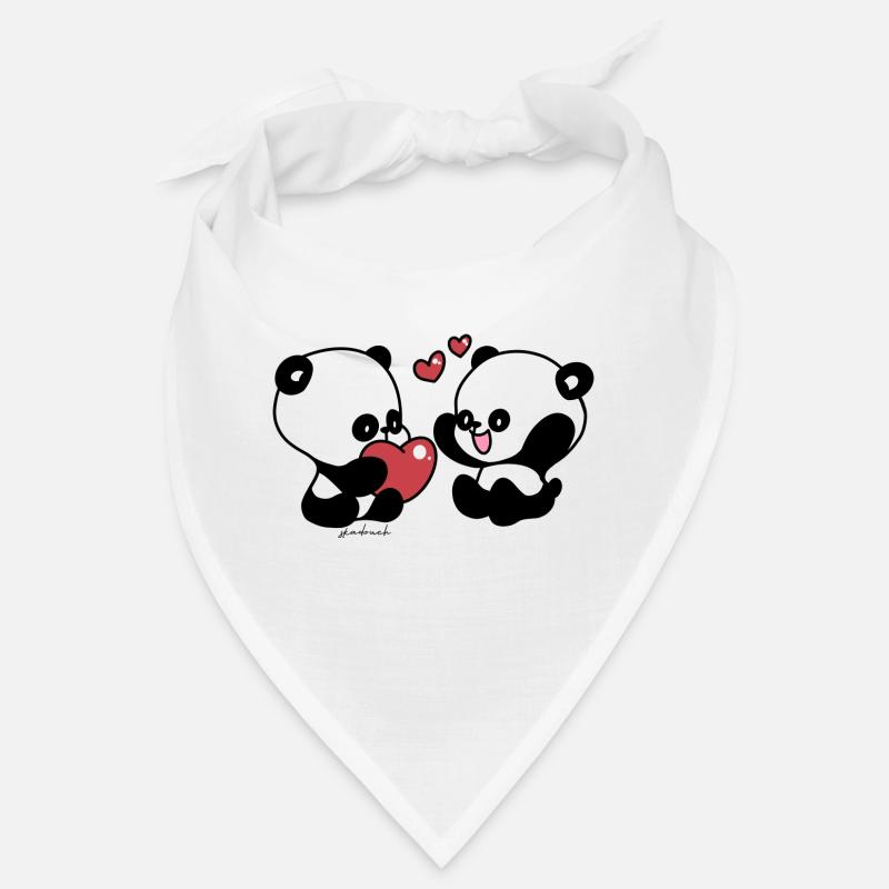 Panda Skadouch 1 - Bandana - blanc