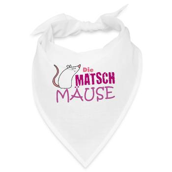 Muddy run shirt mud Matsch Lauf Maus Team obstacle - Bandana - Weiß - Vorne