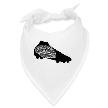 Gehirnprint auf Sneakersohle - Bandana - Weiß - Vorne
