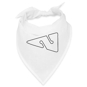 Line Arrow Outline von Scuba.Style - Bandana - Weiß - Vorne